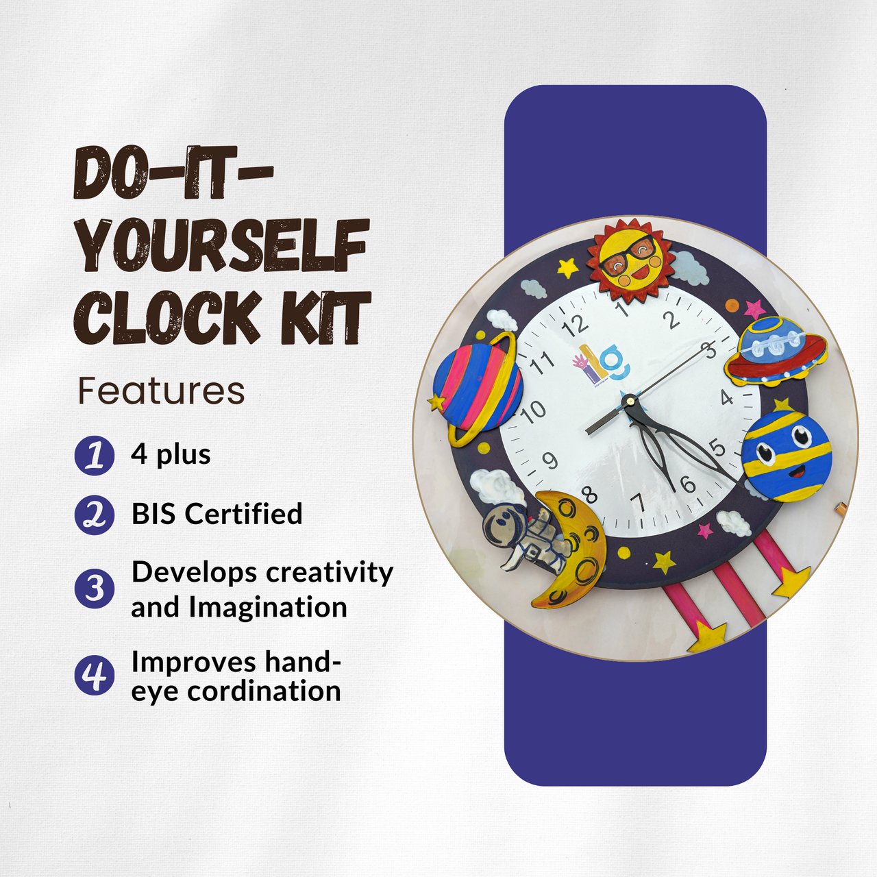 DIY Clock Kit For Kids