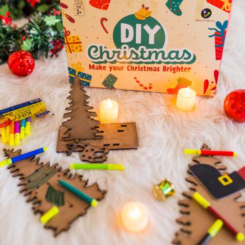 DIY Christmas Combo Kit (DIY Christmas Tree, DIY Christmas Decor, DIY Christmas Stencil and scratch paper)