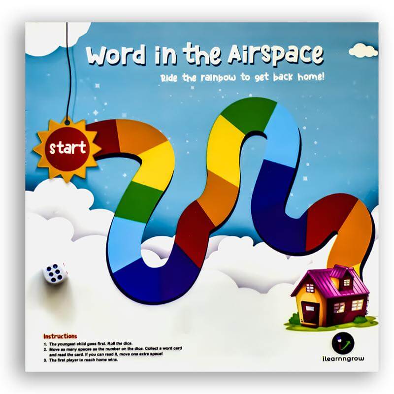 Words in the Air Space Board Games ilearnngrow 