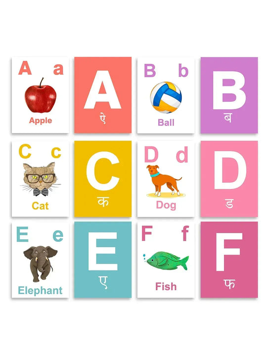 Baby's First Alphabets Flash Cards 3x4 X 1 inches