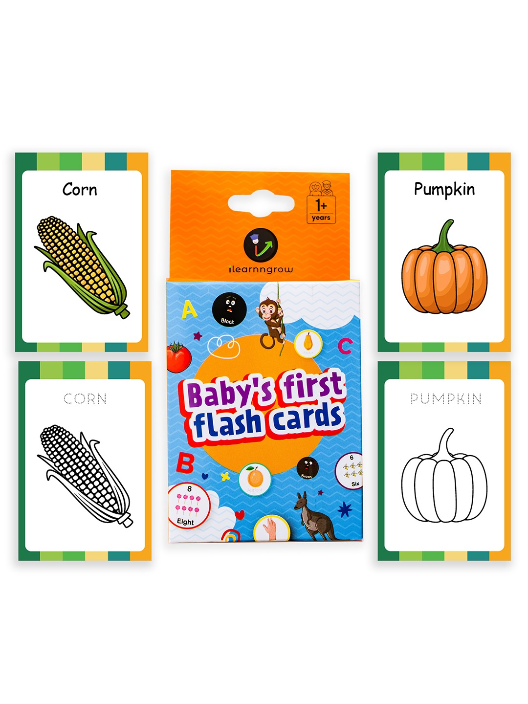 ilearnngrow Baby's First Vegetables Flash Cards