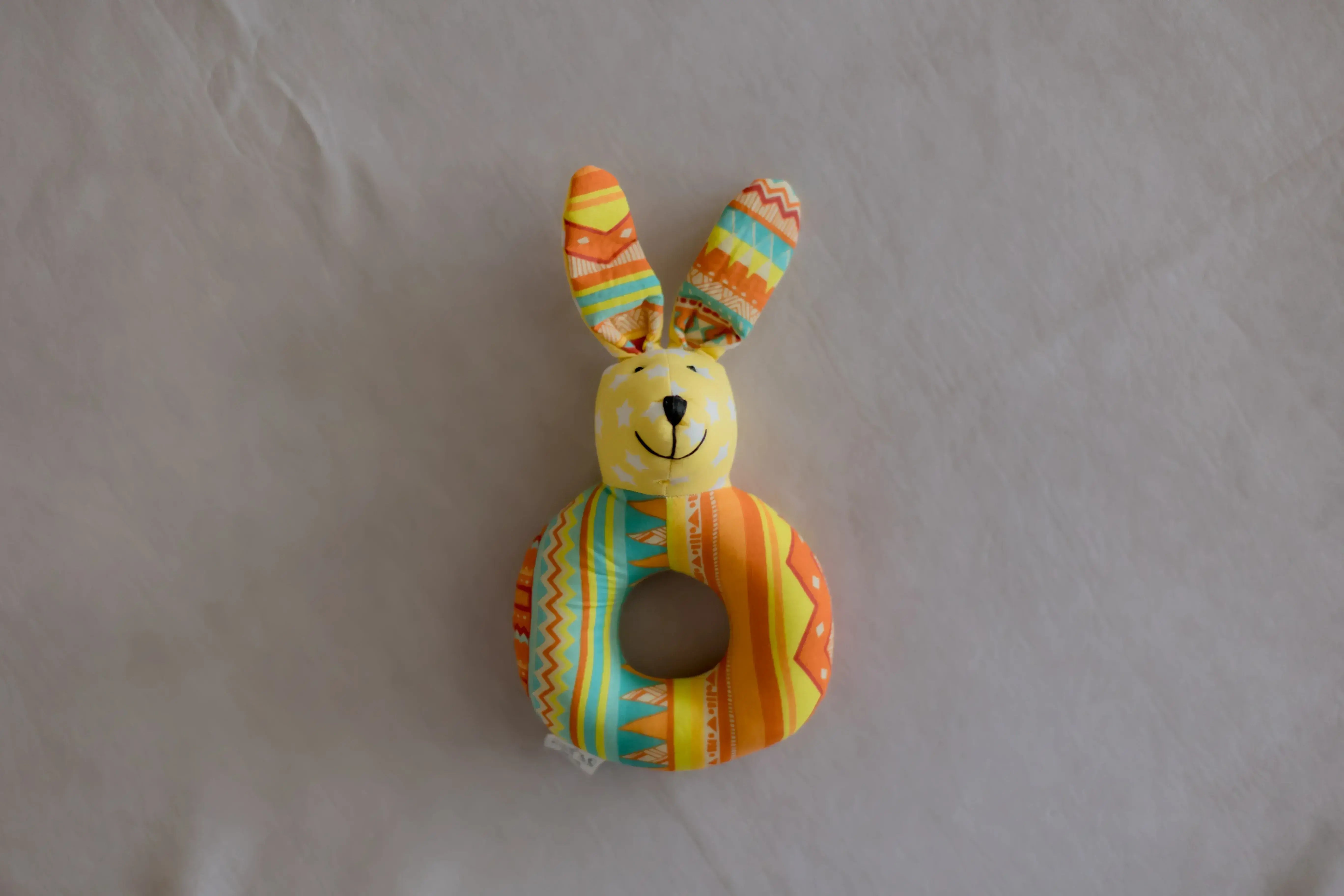 Face Bead Rattle Kangroo Face Rattle for Babies – Soft Sensory Toy for Infants