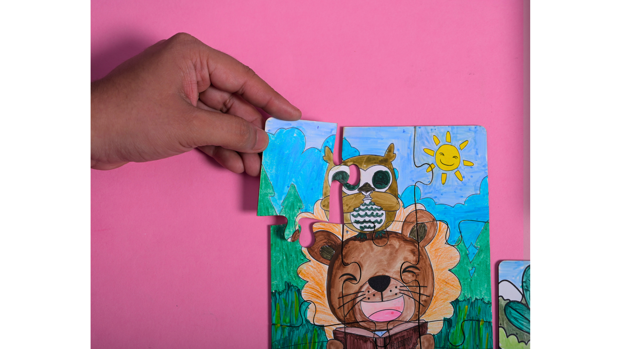 Teeny Tiny DIY Puzzle – Set of Two | Multi-Craft Kit for Kids | iLearnNGrow