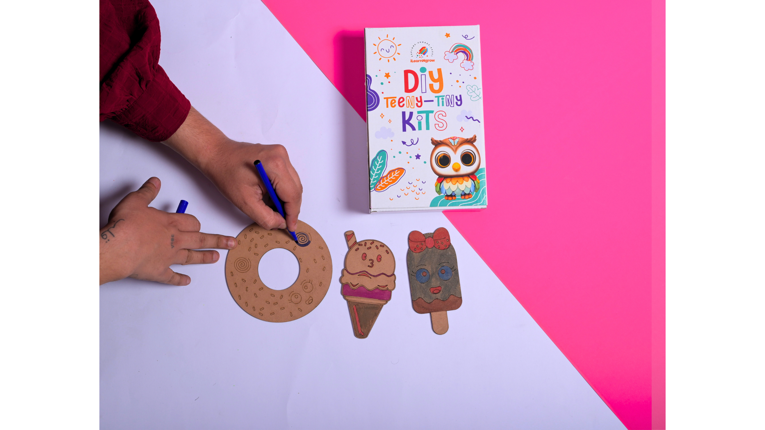 Teeny Tiny DIY Dessert Craft Kit – Paint & Decorate Sweet Treat Shapes | iLearnNGrow