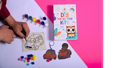 Teeny Tiny DIY Fridge Magnet – Transport Theme | Paint & Decorate Kit for Kids | iLearnNGrow