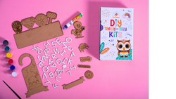 Teeny Tiny Superhero DIY Name Plate & Door Knob Kit – Room Décor Craft for Kids | iLearnNGrow