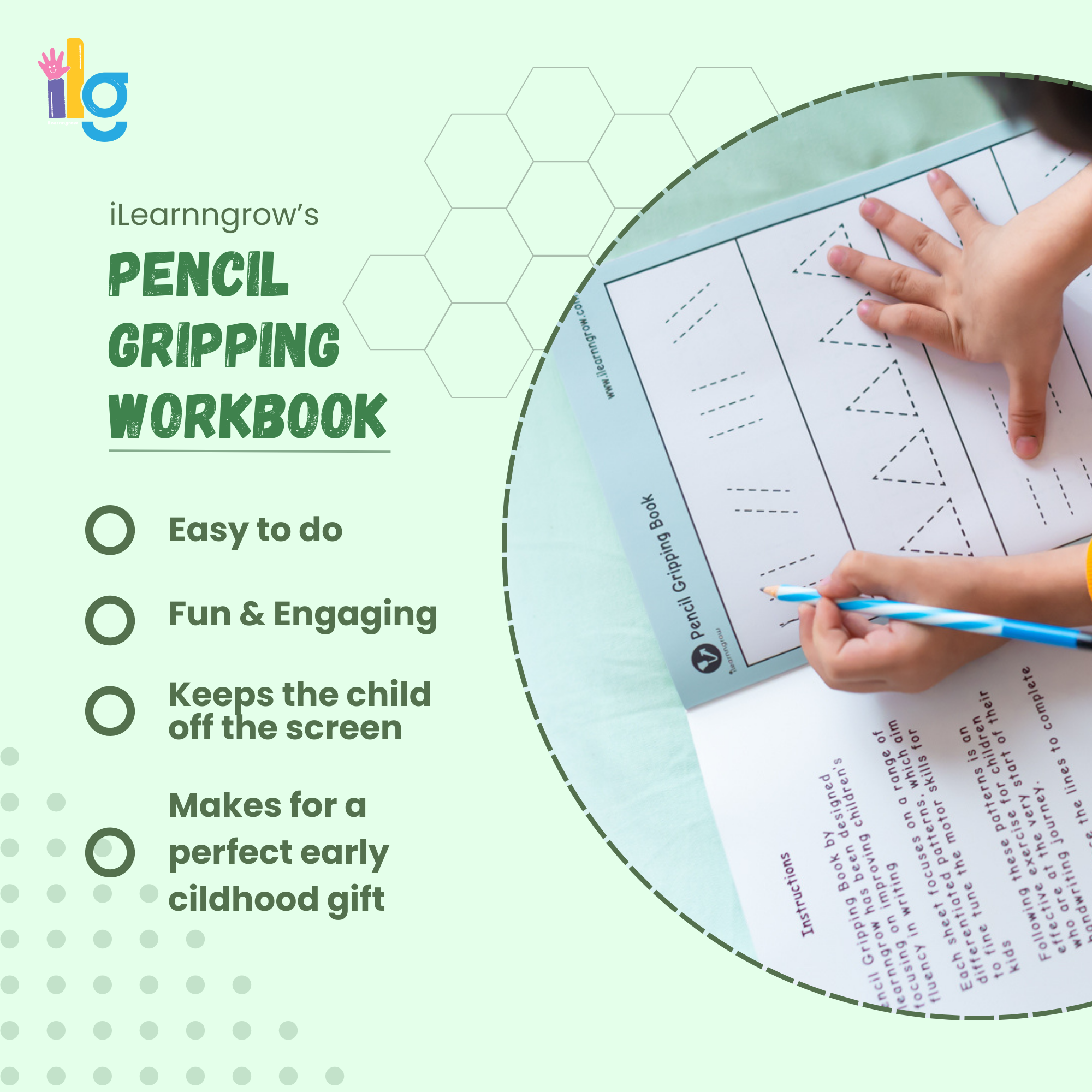 ilearnngrow Pencil gripping Workbook