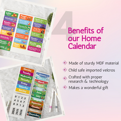 Wall mounting Daily Activity Calender- 9 Concepts- Velcro Based -80 Cutouts