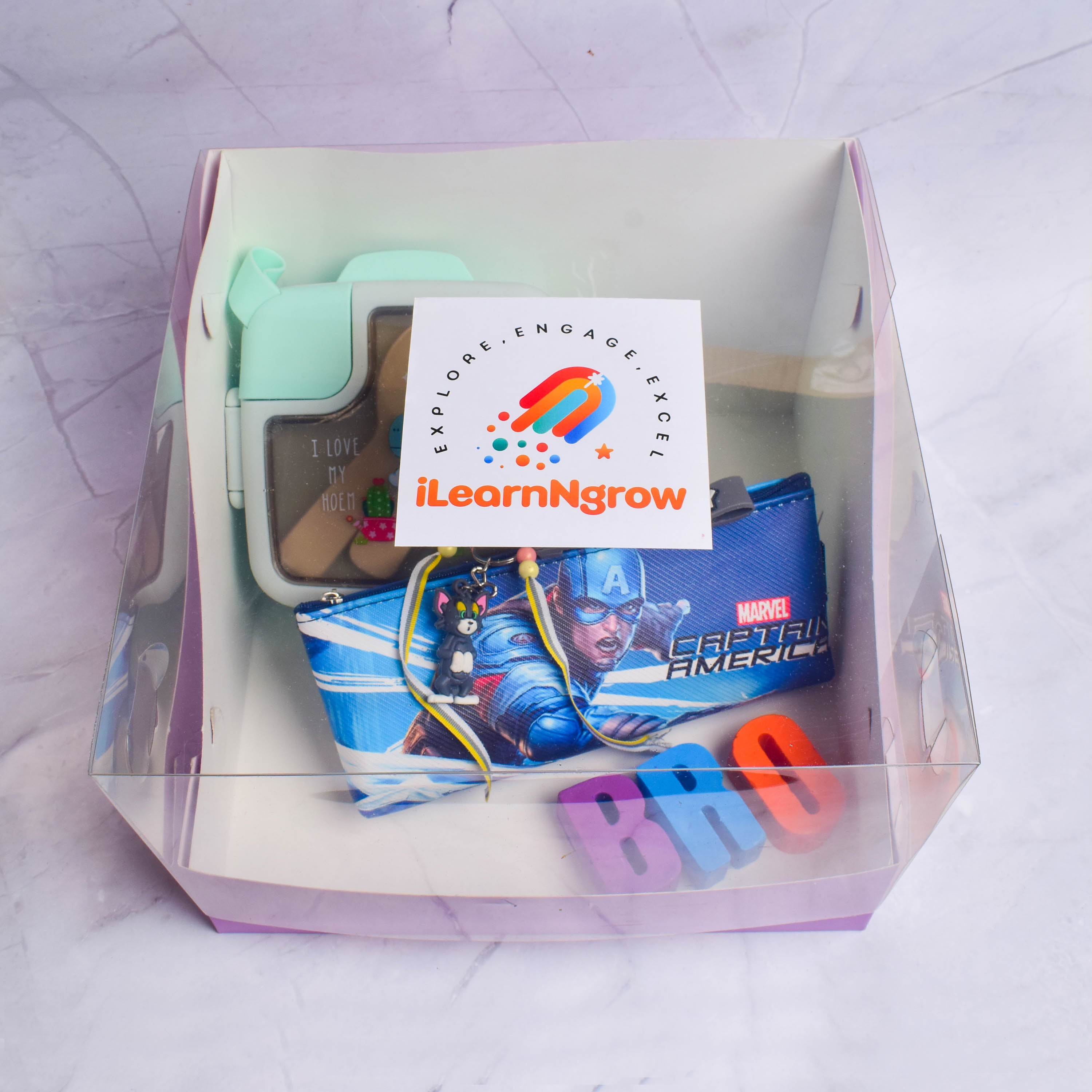 ilearnngrow Bento Box - Stationery Box Rakhi Hamper
