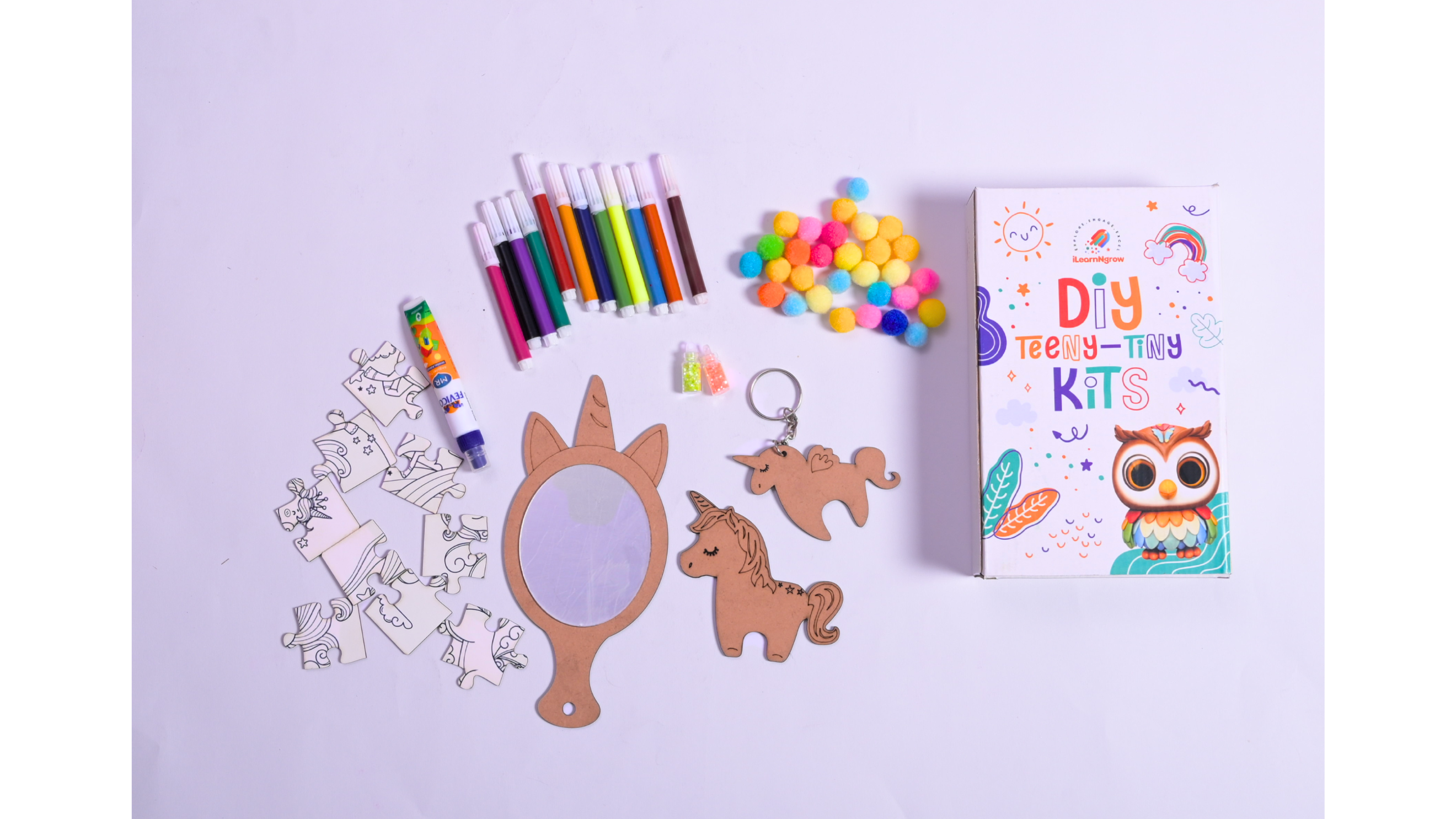 Teeny Tiny DIY Unicorn Painting Kit – Magical Art & Craft Set for Kids | iLearnNGrow