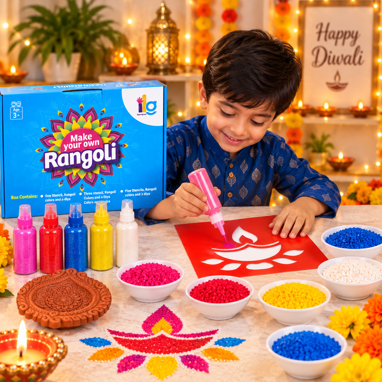 Diya Rangoli