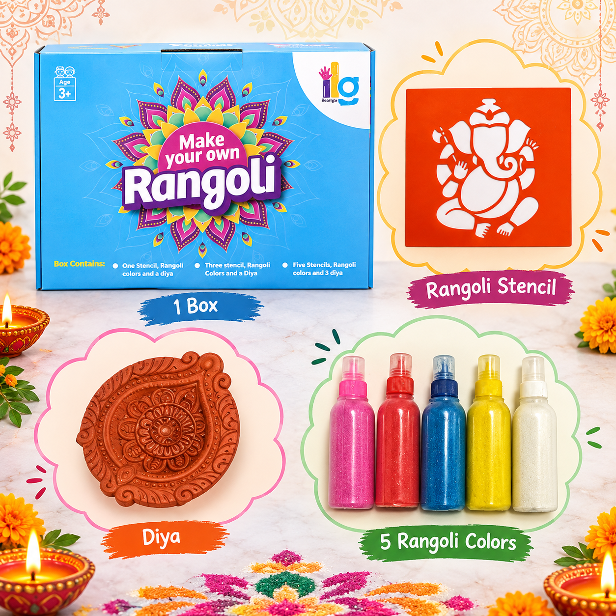 Ganesh ji rangoli