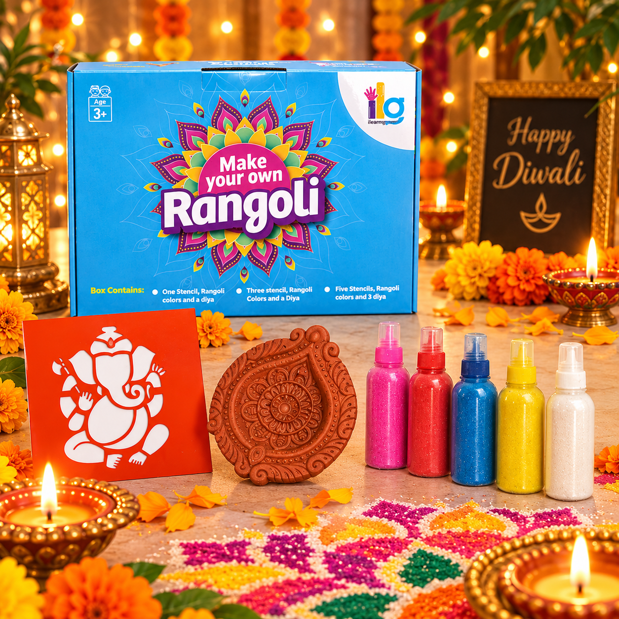 Ganesh ji rangoli
