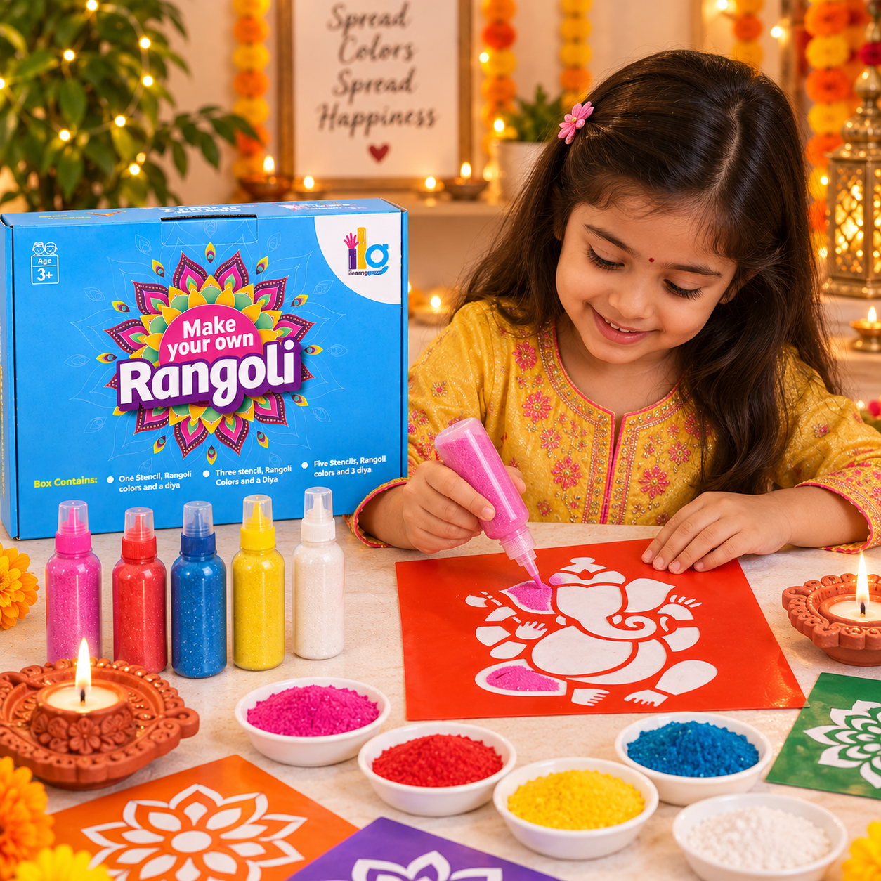 Ganesh ji rangoli