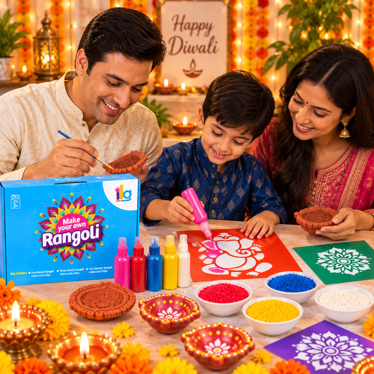 Ganesh ji rangoli