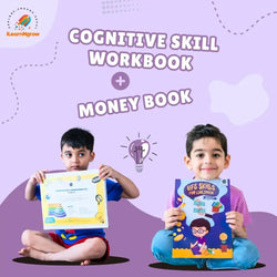 Cognitive Skill Workbook & Money Book Combo for Kids – Thinking Skills & Financial Literacy Set image 1
