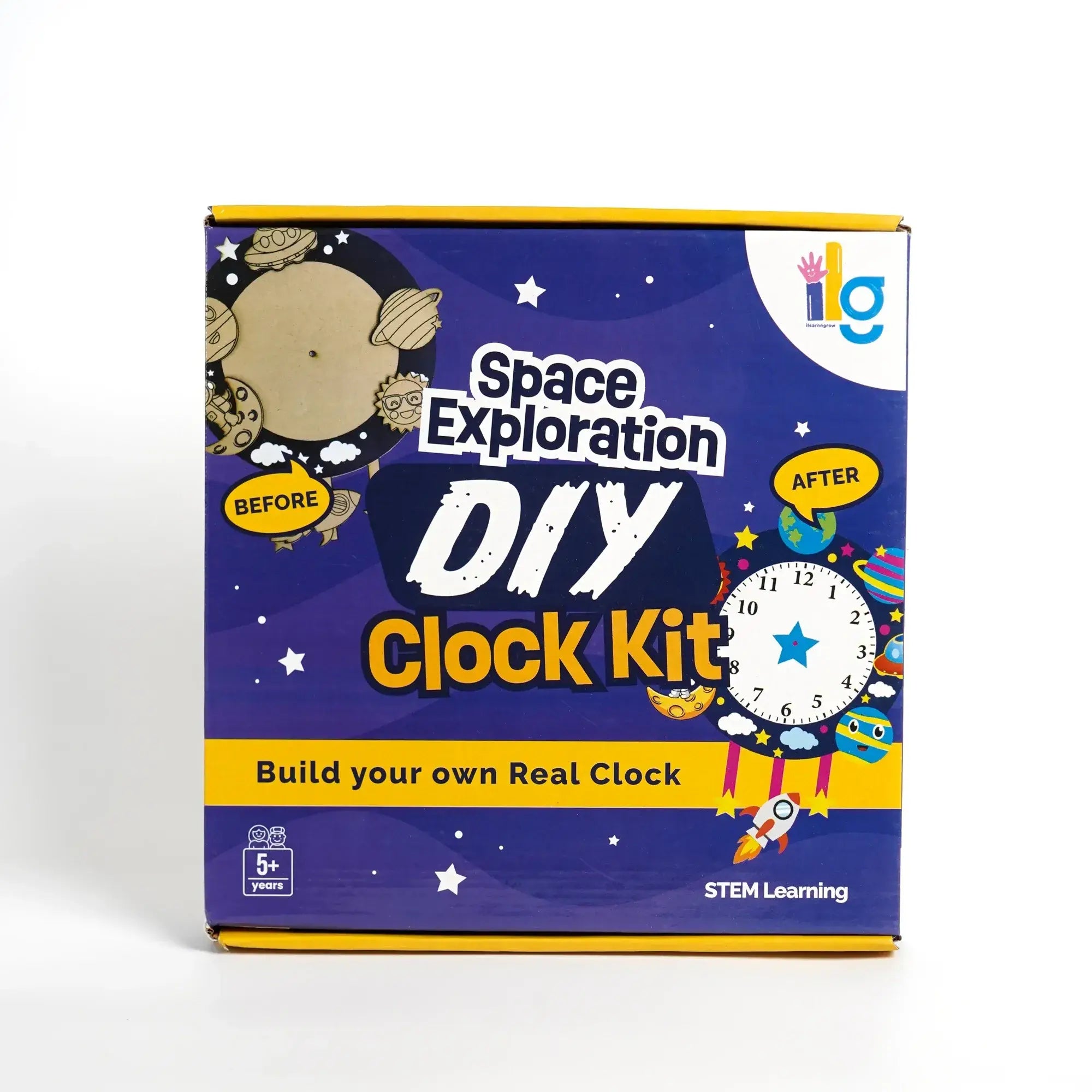 Printable Clock Kit DIY Clock Kit for Kids – Creative Clock Making Craft Set