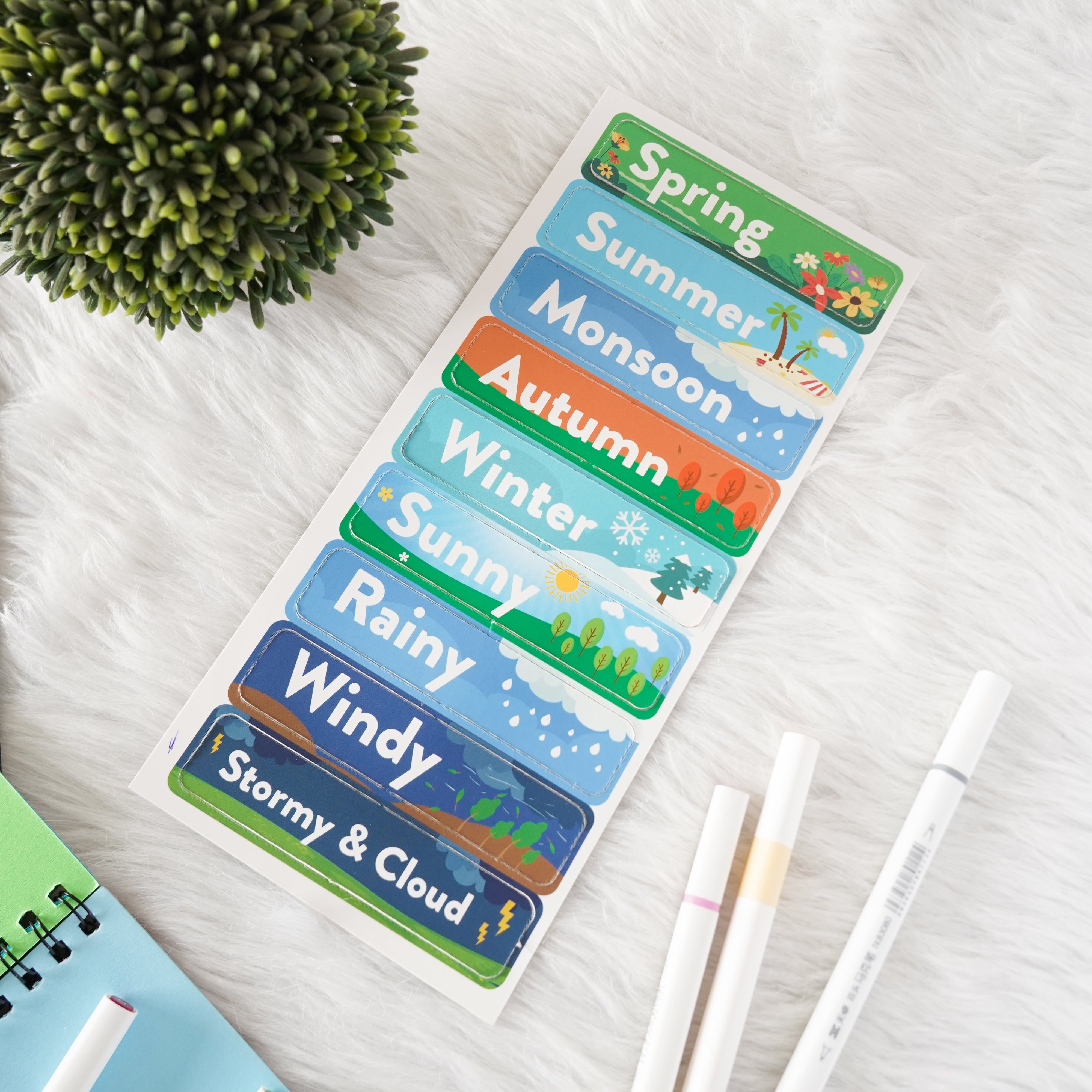 Wall mounting Daily Activity Calender- 9 Concepts- Velcro Based -80 Cutouts