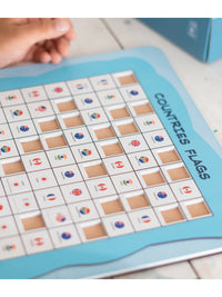 Thumbnail for Wooden Sudoku Brain Game for Smart Minds: Country Flag Sudoku