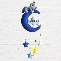 ilearnngrowMoon Teddy Personalised Room Decor Hanging