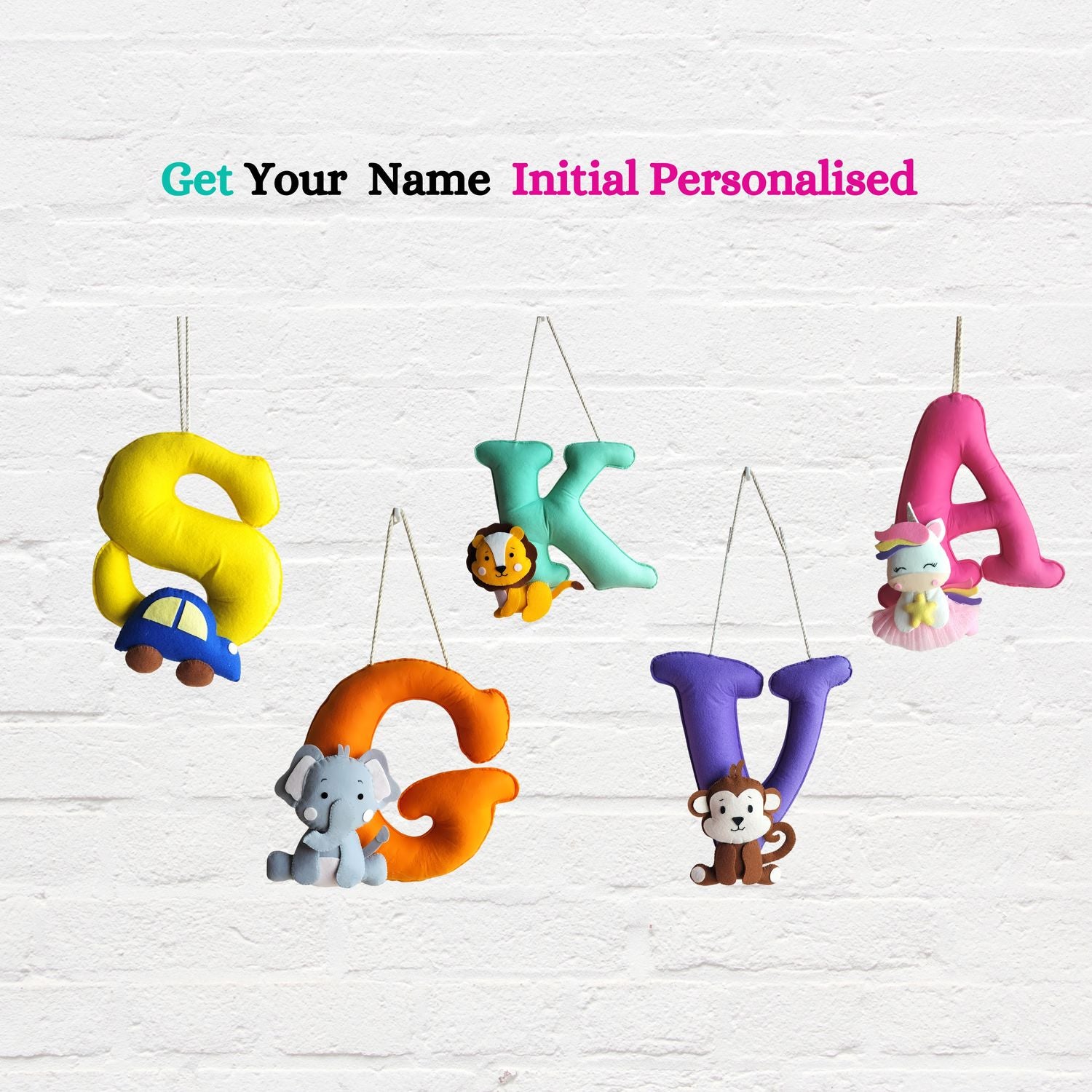 ilearnngrow Jumbo Letters/Initial - Customise Themes