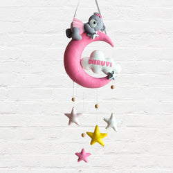 ilearnngrowMoon Teddy Personalised Room Decor Hanging