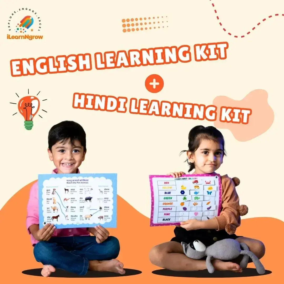English & Hindi Learning Kit Combo for Kids | Alphabet & Varnamala ...