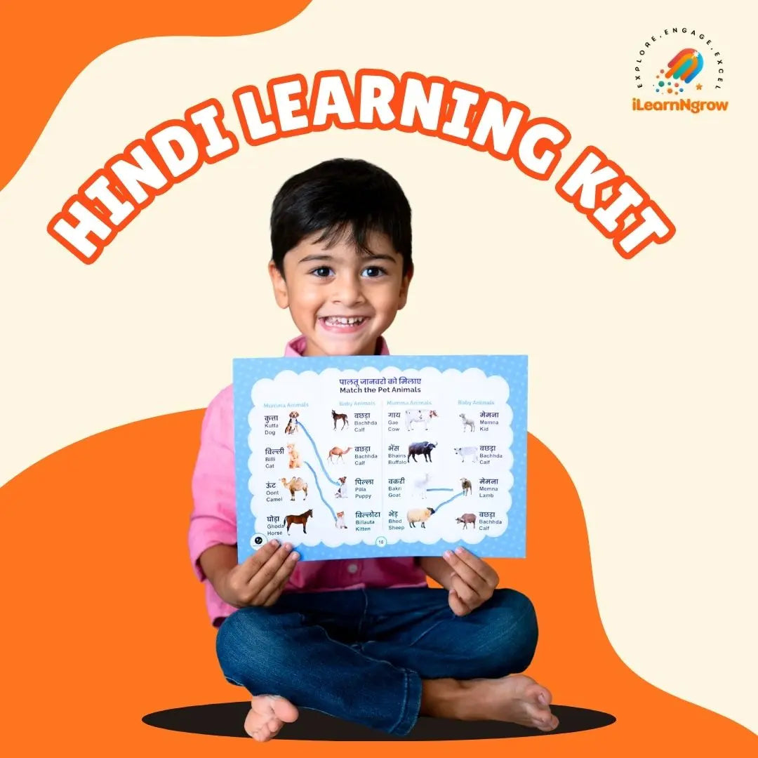 English & Hindi Learning Kit Combo for Kids