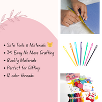 Thumbnail for DIY Sewing Art & Craft Kit Bundle - Learn and Create Six Charming Project