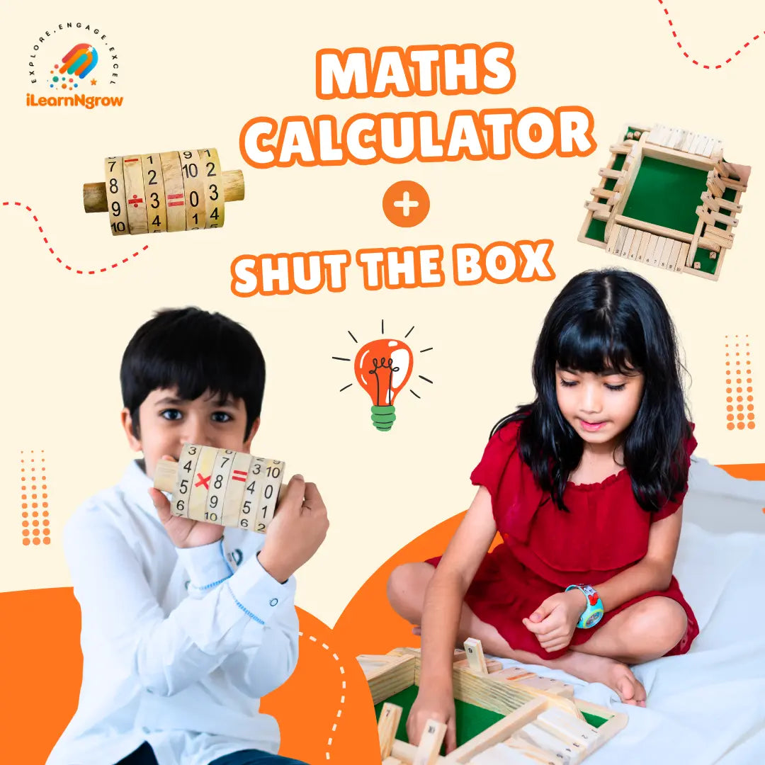 Maths Calculator + Shut The Box Combo