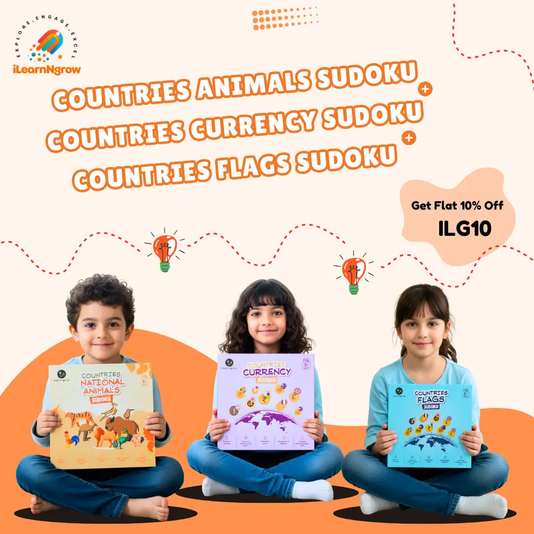 Countries Sudoku Combo for Kids