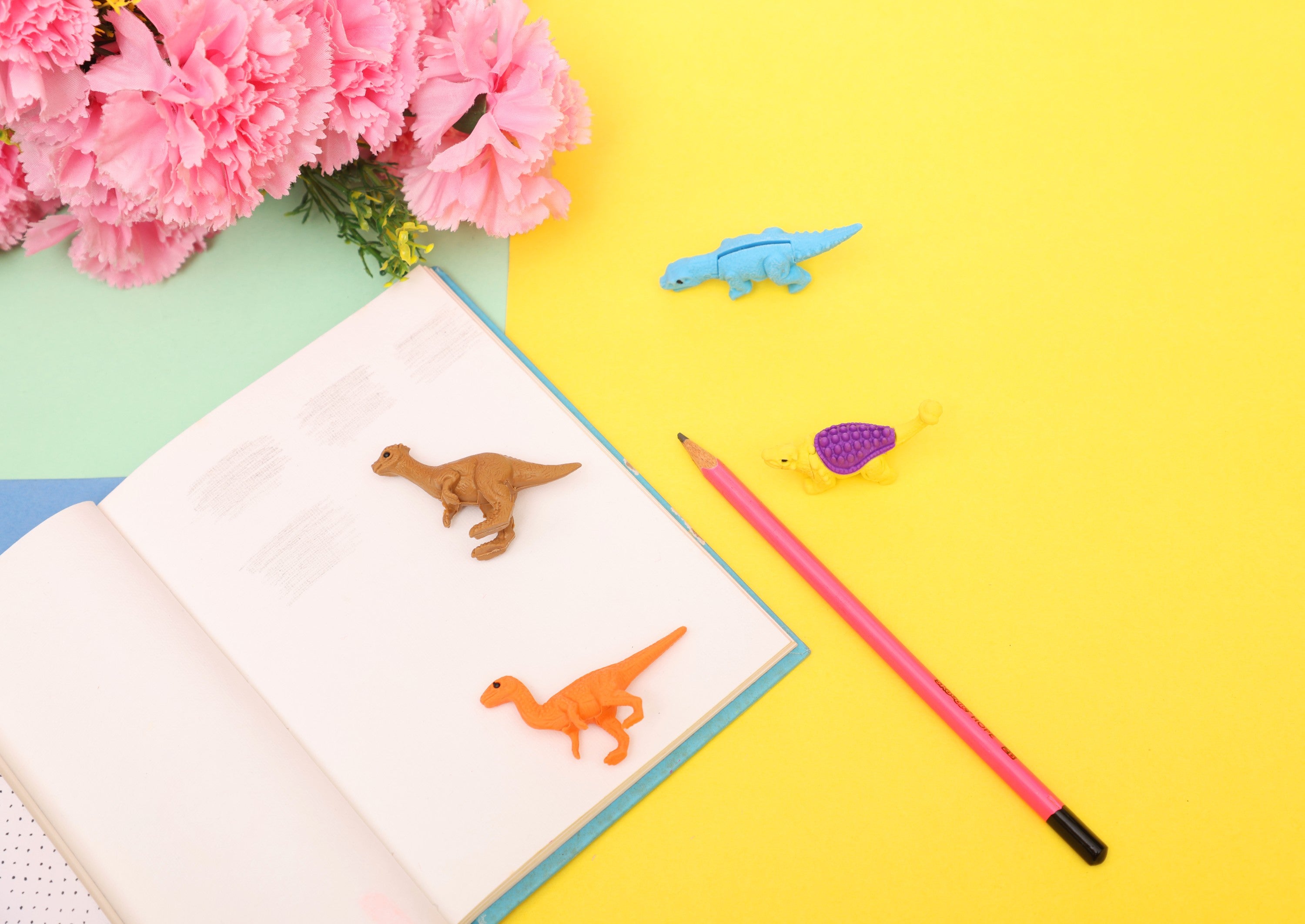 ilearnngrow Dino Eraser Set