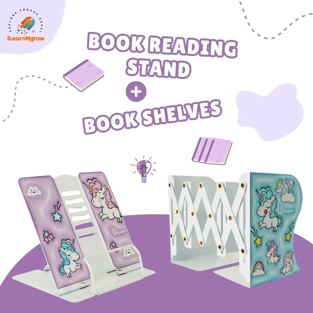 Kids Book Shelves & Book Reading Stand
