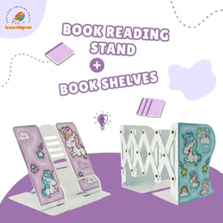 Book Shelves & Book Reading Stand for Kids – Organize & Encourage Reading