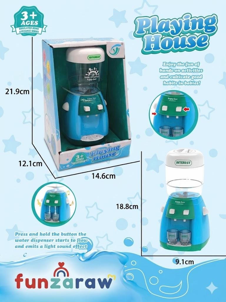 iLearnNGrow Pretend Play Water Dispenser Toy for Kids | Light & Sound Water Cooler with Cups | Kitchen & Home Role Play Toy for Boys & Girls 3+ Years