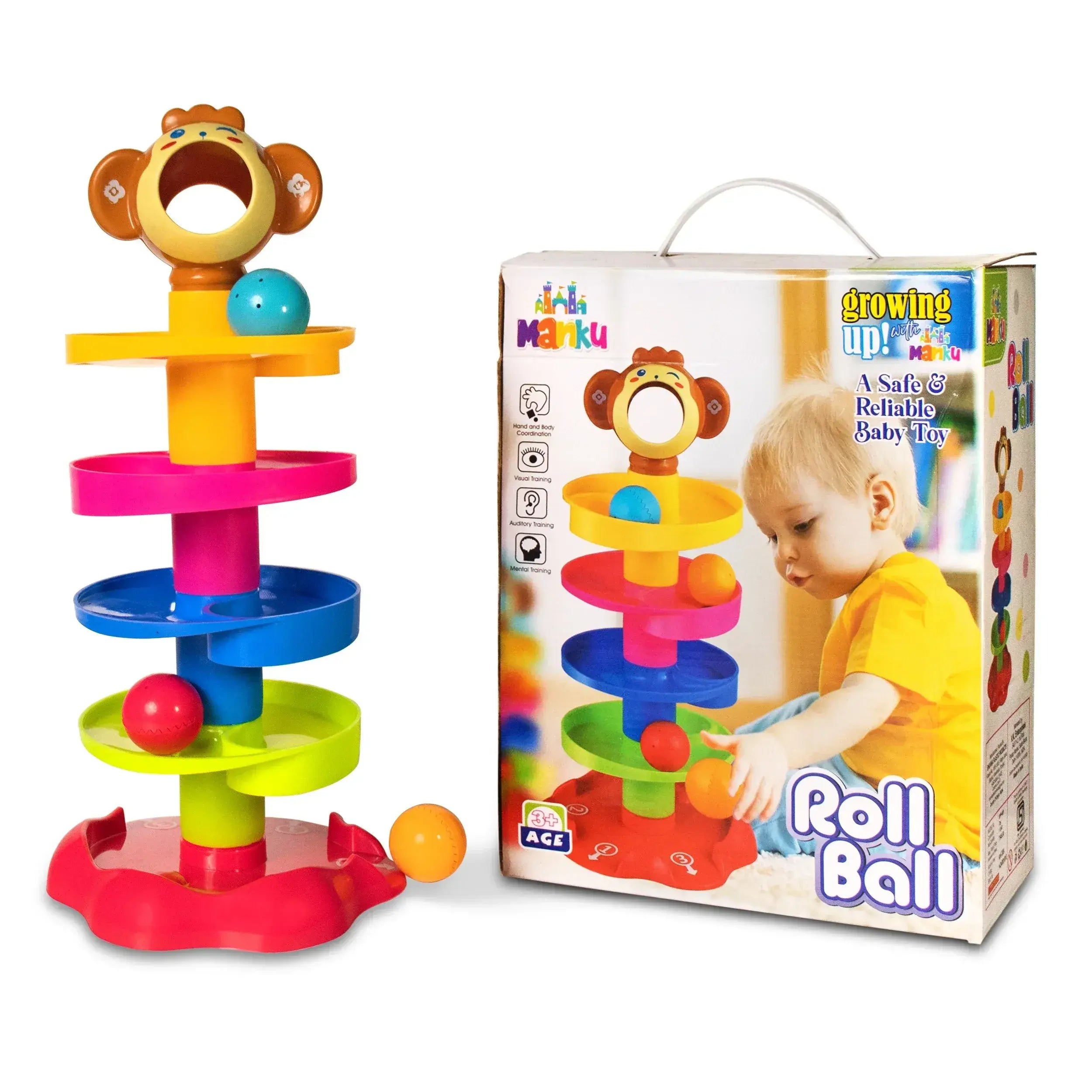 5 Layer Ball Tower Toy – Swirling Ball Drop Ramp for Babies