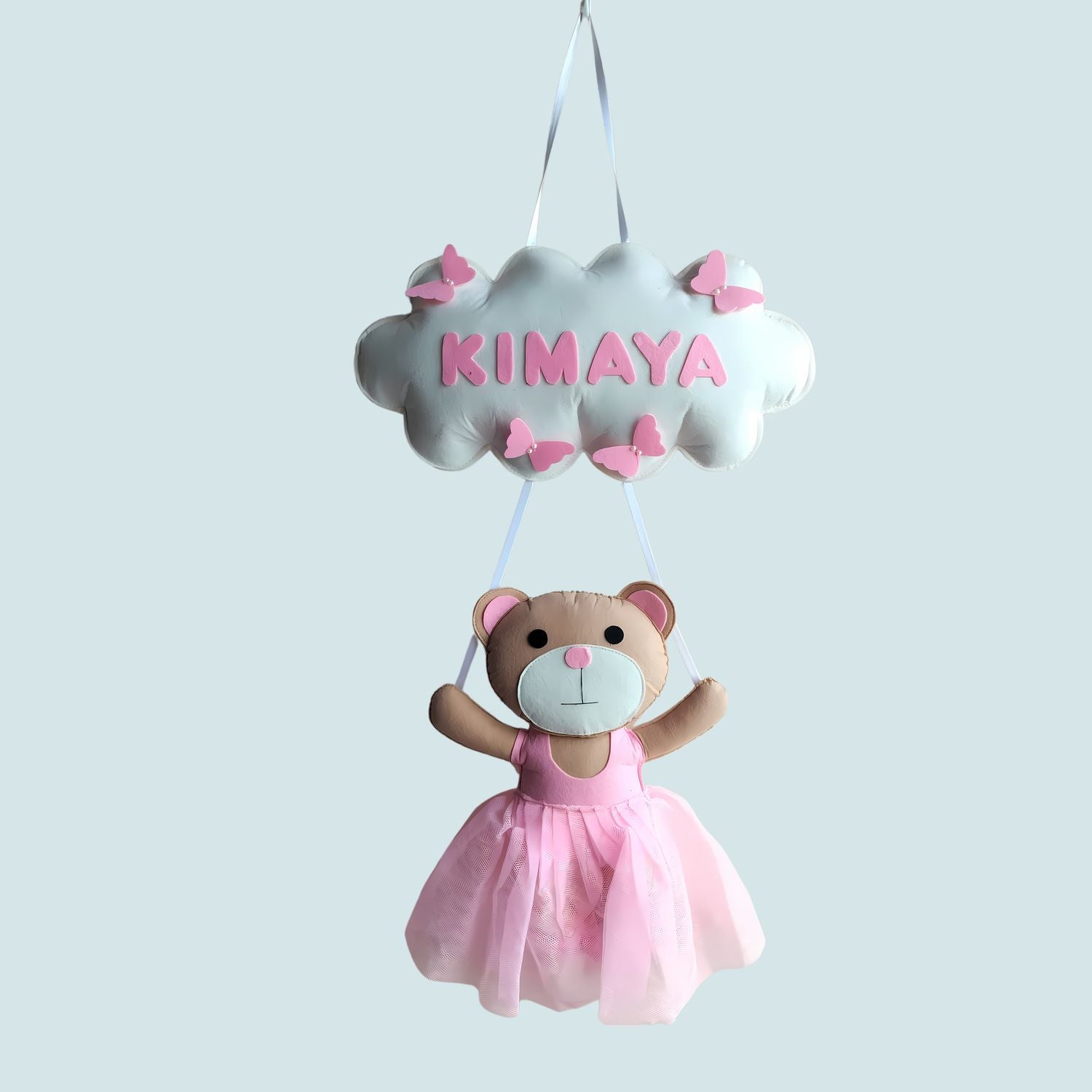 ilearnngrowTeddy Doll Personalised Name Hanging
