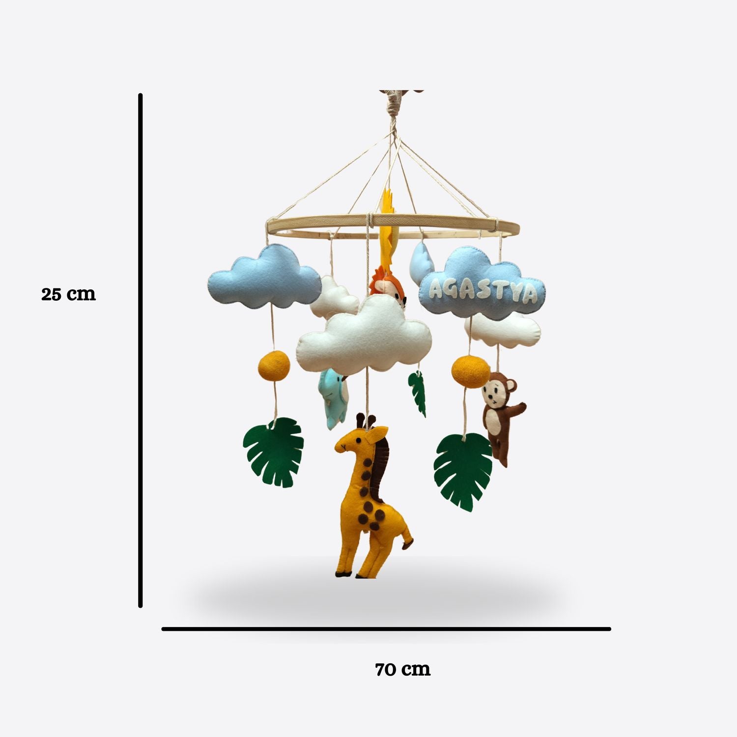 ilearnngrowBaby Safari Animals Cot Mobile
