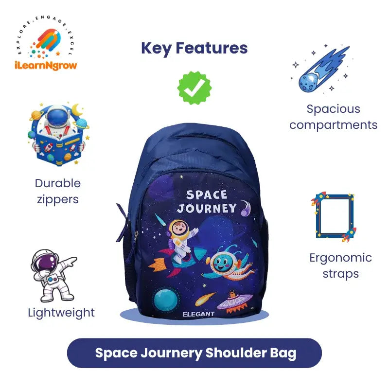 Durable kids backpack for school with multiple storage pockets