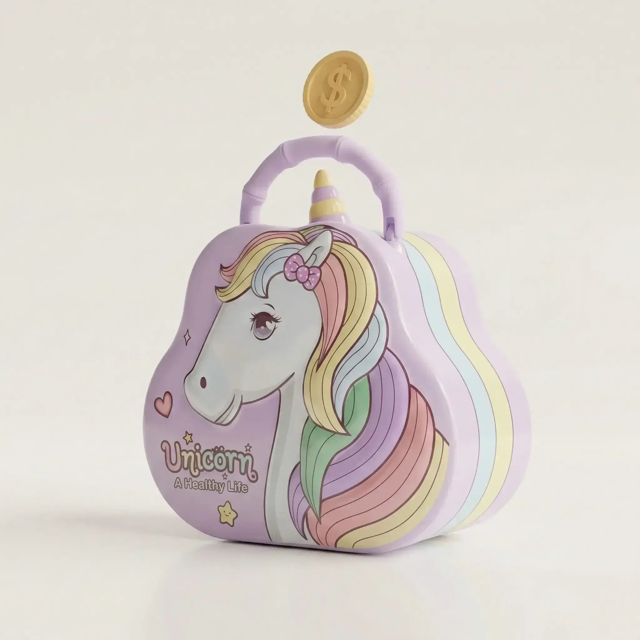 cute unicorn money bank for kids coin savings jar