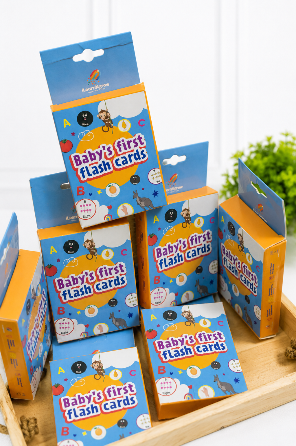 iLearnNGrow Flash Cards Rakhi Combo – 7 Educational Flash Card Sets with Rakhi for Kids