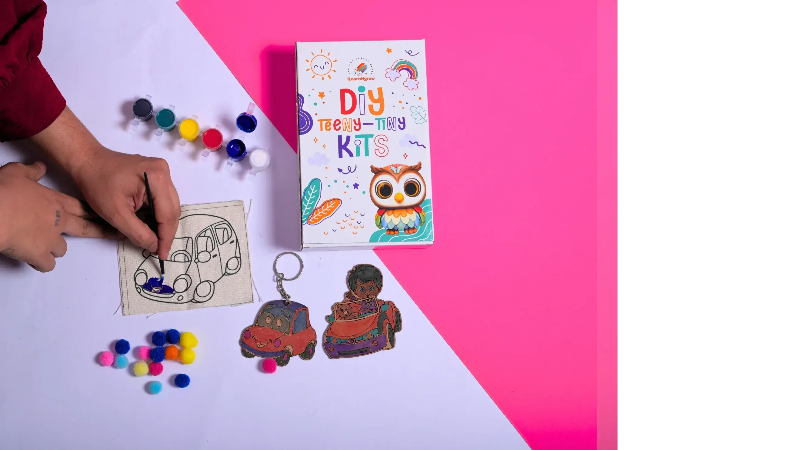 Buy kids DIY car craft kit online India educational creative painting set