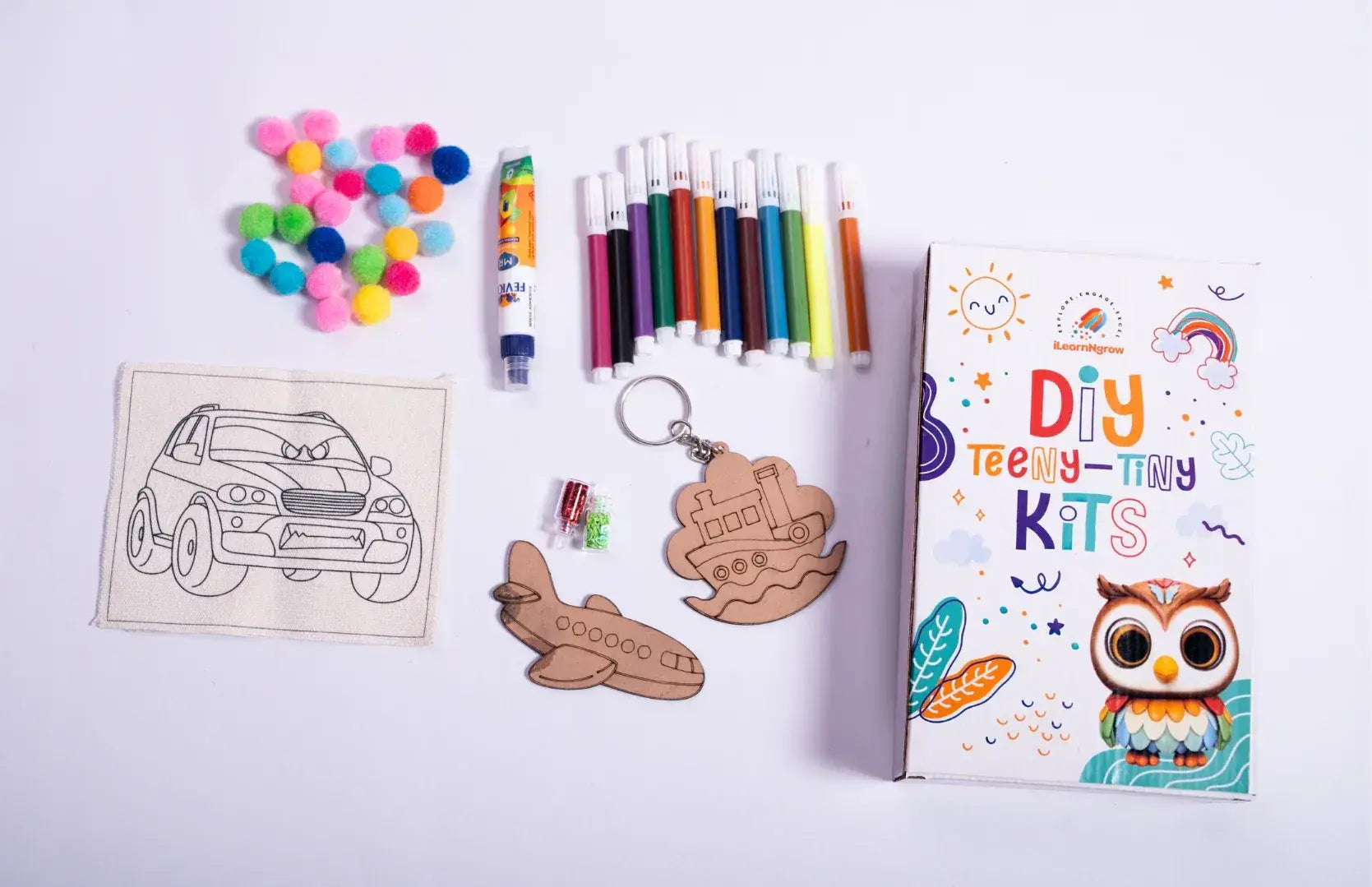 Buy DIY car painting kit for kids online India creative transport craft learning kit