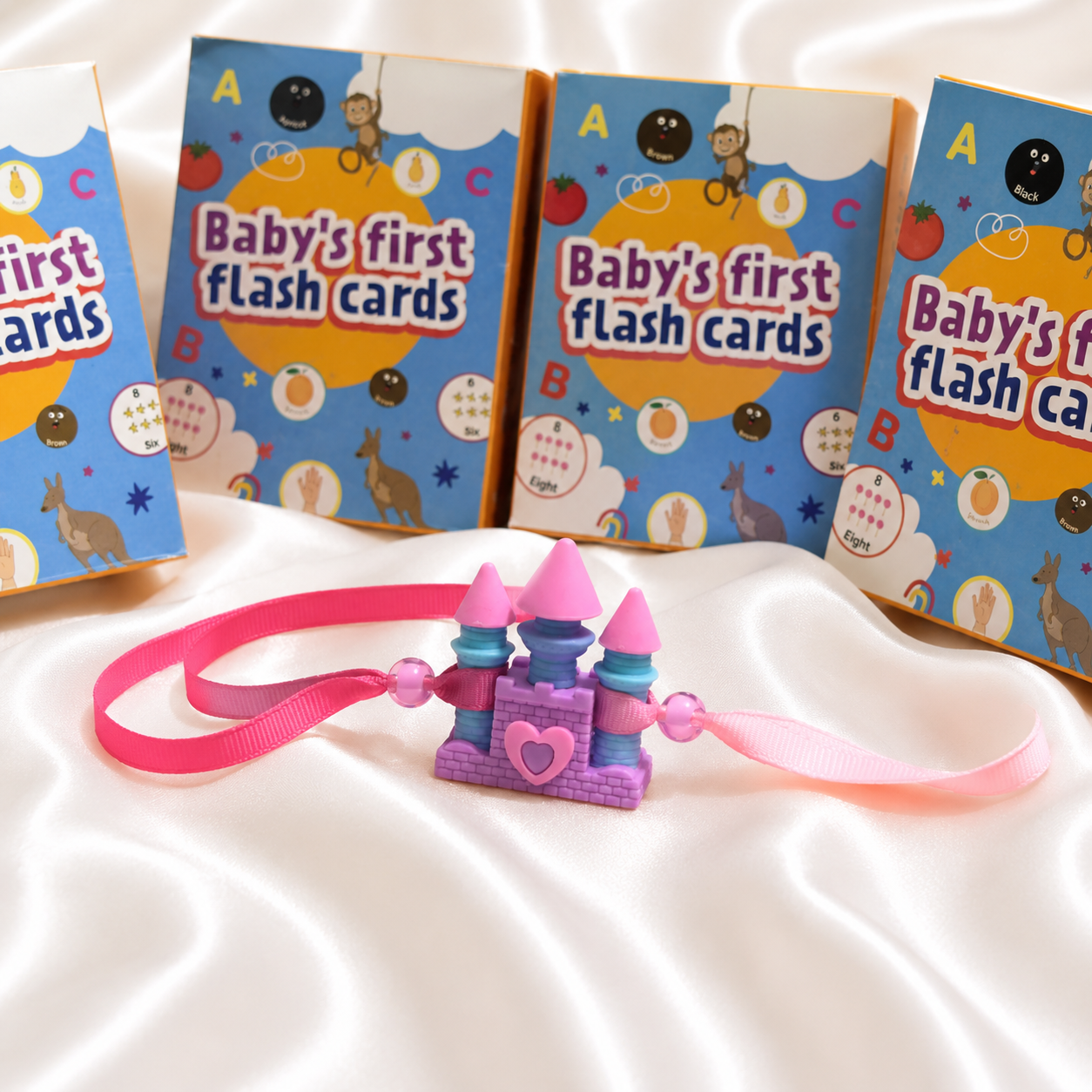 iLearnNGrow Flash Cards Rakhi Combo – 7 Educational Flash Card Sets with Rakhi for Kids