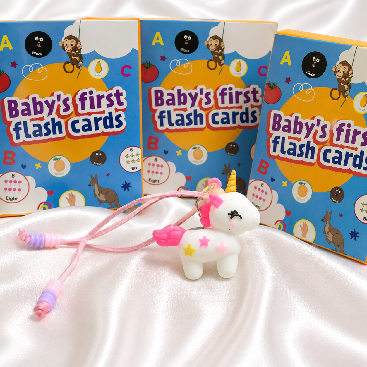 iLearnNGrow Flash Cards Rakhi Combo – 7 Educational Flash Card Sets with Rakhi for Kids