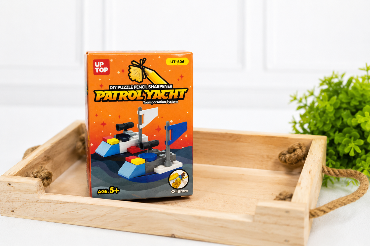 iLearnNGrow Lego Rakhi Hamper – Creative Gift Basket with Lego Frame, Pencil, Cutlery Set, Sharpener & Rakhi