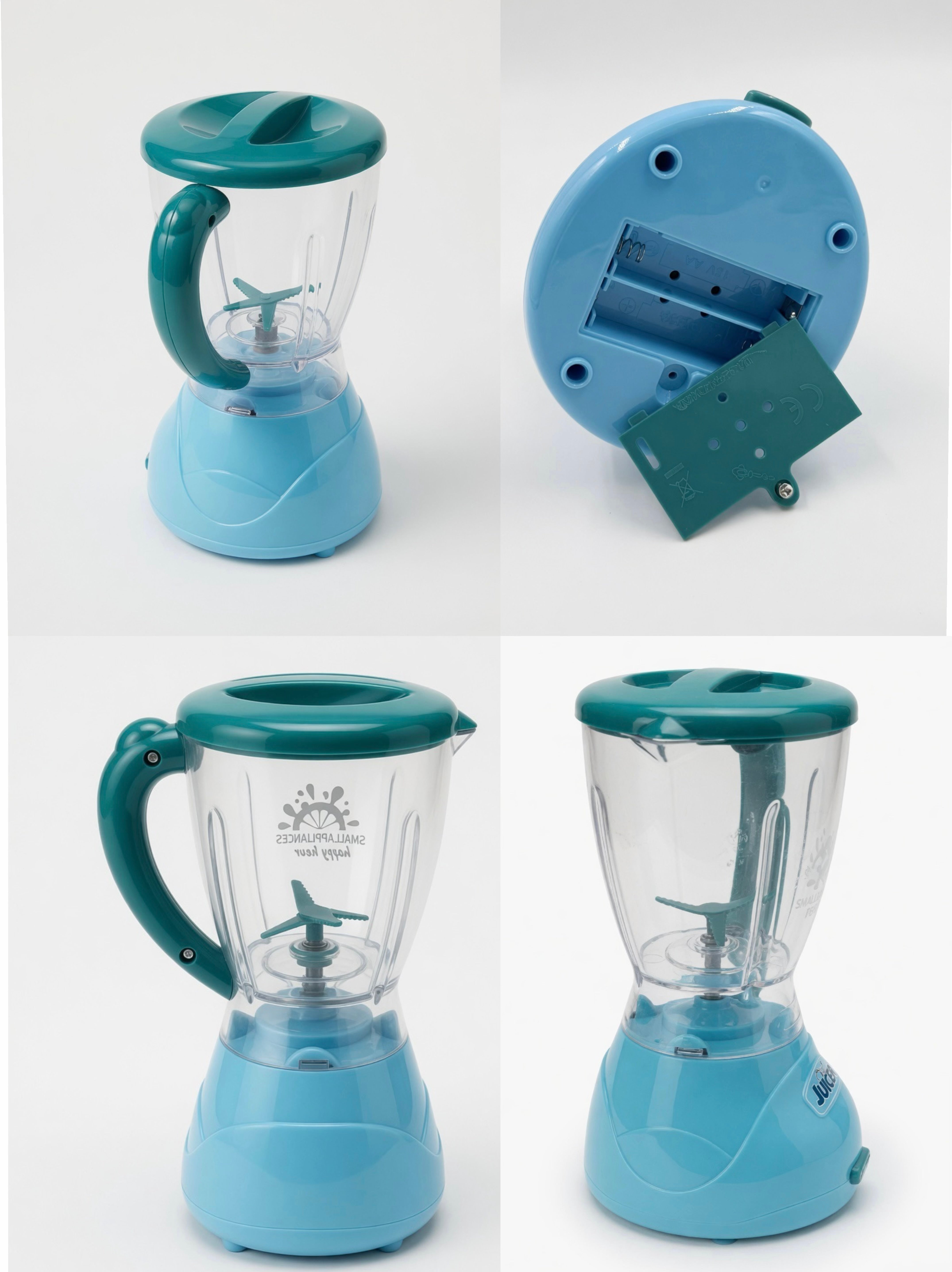 iLearnNGrow Pretend Play Juicer Mixer Toy for Kids | Rotating Blade with Sound Effects | Kitchen Appliance Role Play Toy for Boys & Girls 3+ Years