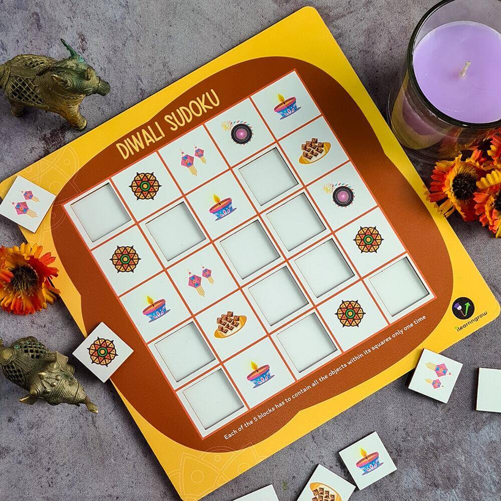 Diwali Festival Sudoku ilearnngrow 